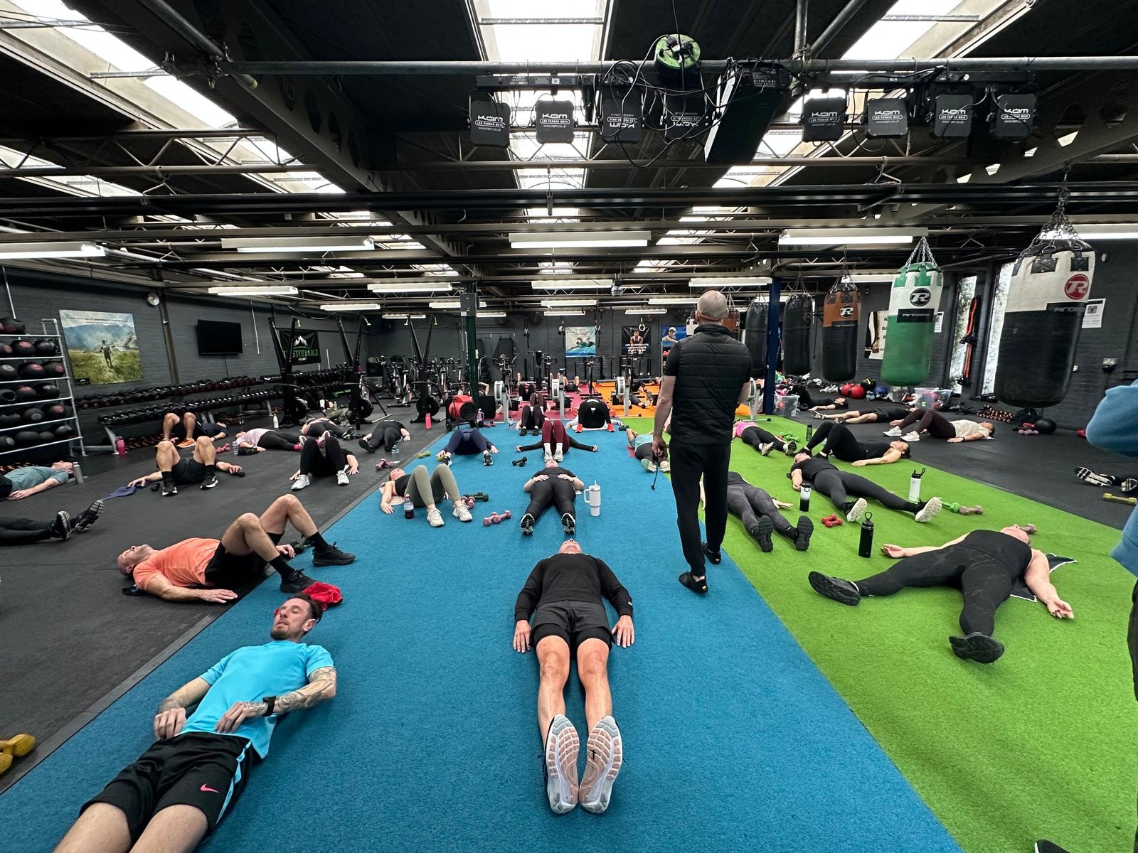 Just Train members in a group class at the gym